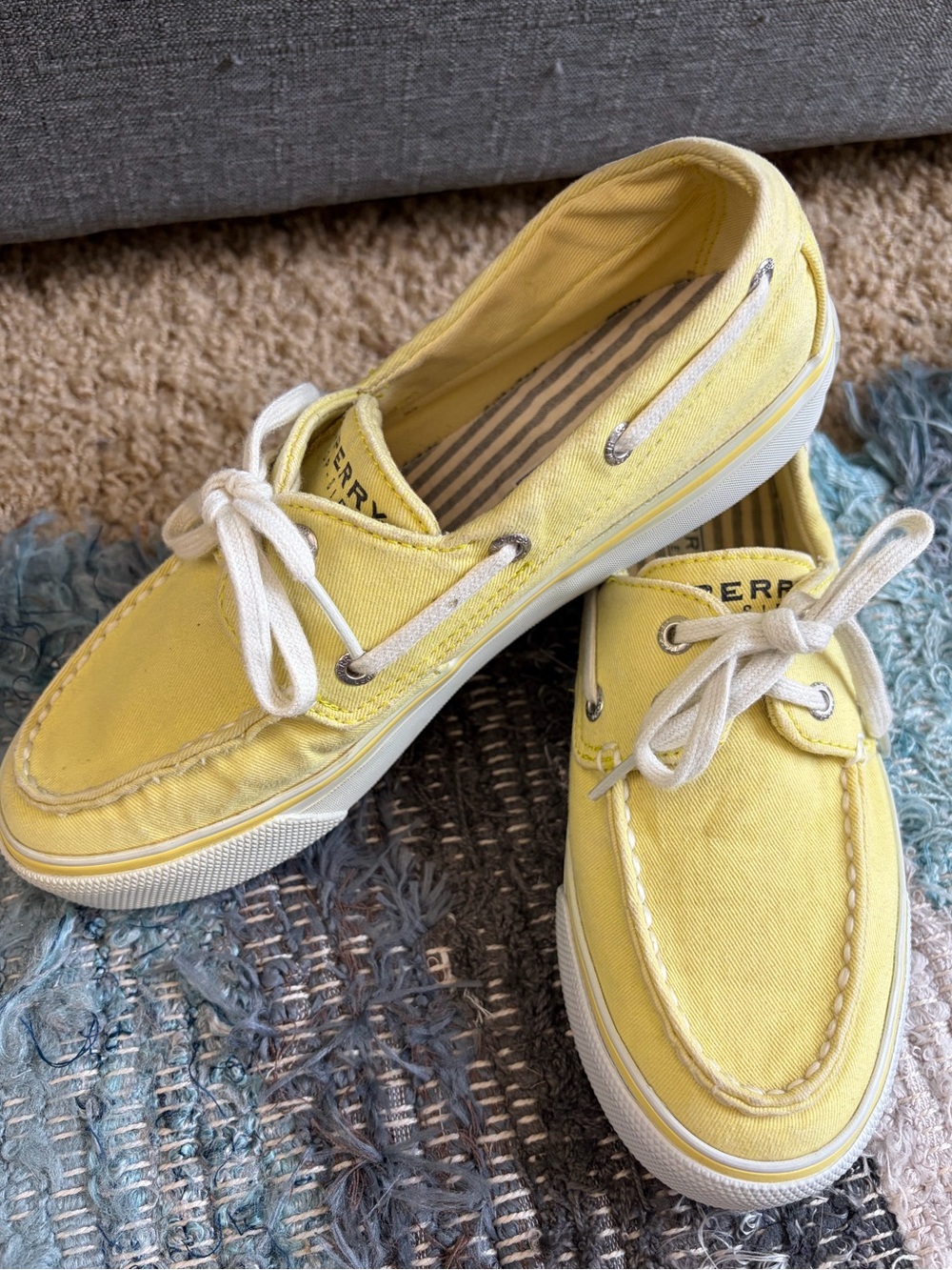 Sperry Women’s Yellow Canvas Classic Boat Shoes